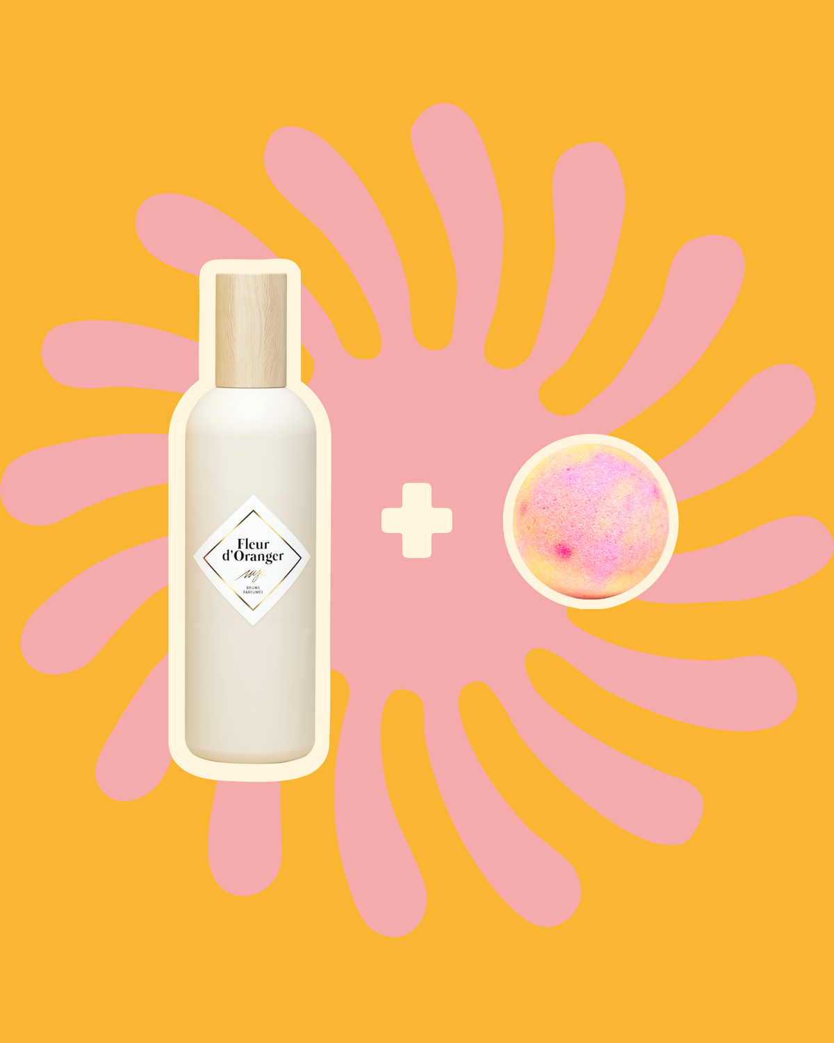 Brume Fleur d'Oranger et boule de bain Merci Handy