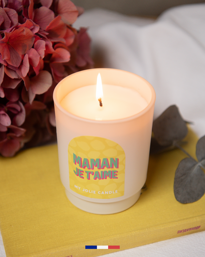 Bougie parfumée "Maman je t'aime" - Amazon