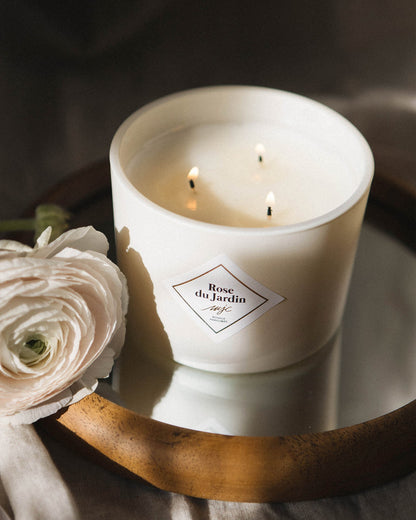 Grande bougie Rose du Jardin
